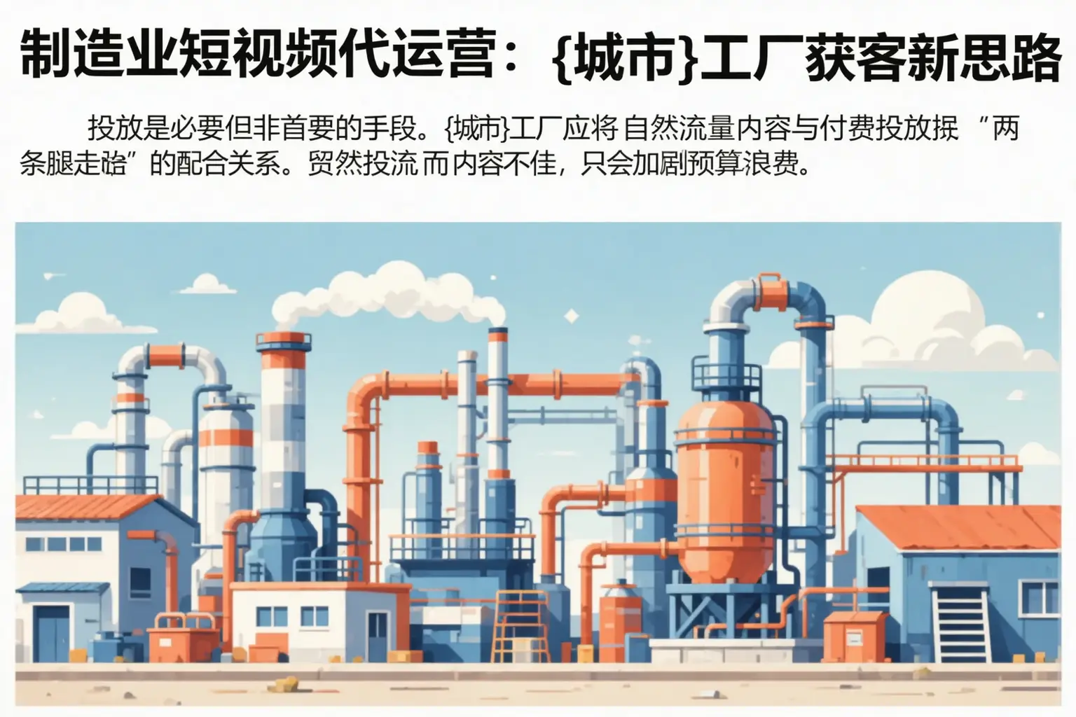 制造业短视频代运营:阳谷工厂获客新思路